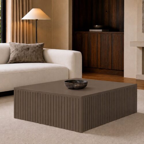 The Form Slatted Rectangle Coffee Table