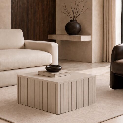 The Form Slatted Square Coffee Table